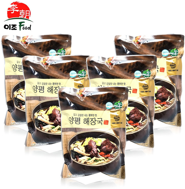 자연깃든 선봉 양평 해장국, 600g, 5개