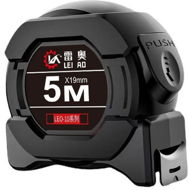 曼徳旺自鎖耐磨防摔鋼捲尺 文公尺 全公分 魯班尺 工程木工捲尺, 1個, 10米螢光尺