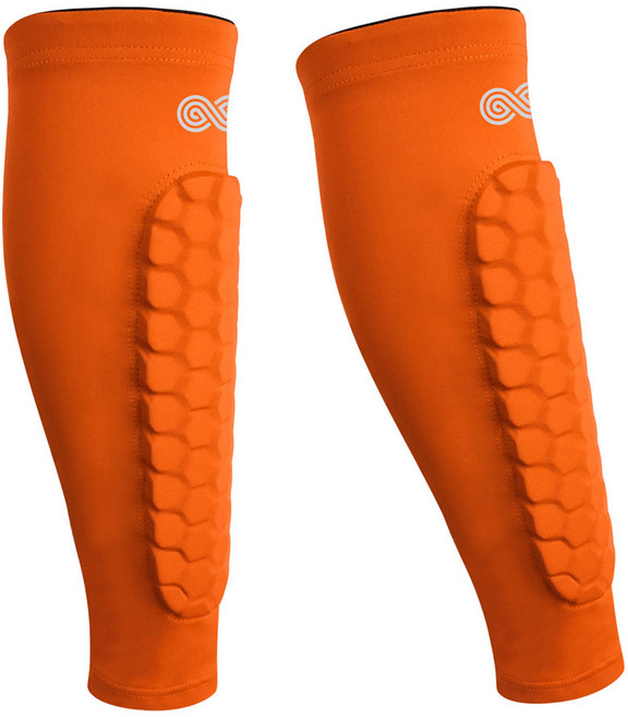 SABU 축구 풋살 정강이 보호대 신가드 정강이 아대 2p, 오렌지, 2개