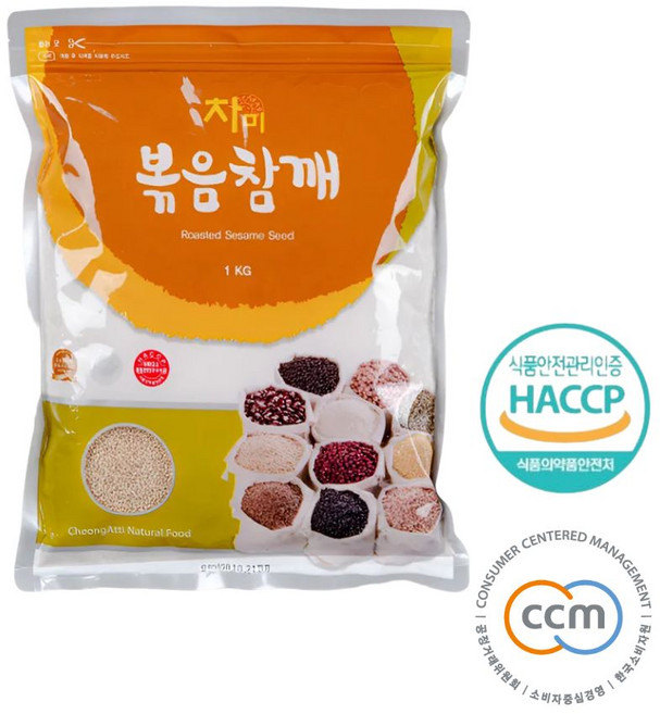 (수입산) 청아띠 차미 참깨 볶음참깨 1kg(PE), 1개