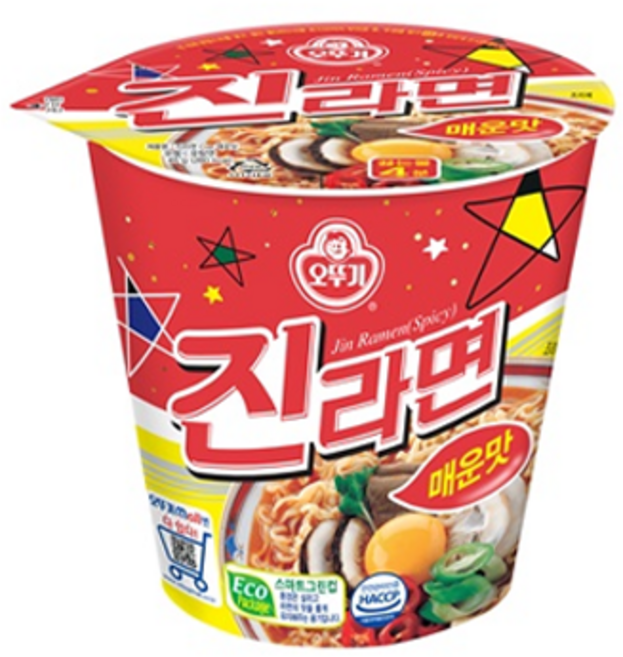 오뚜기 진라면 컵 매운맛 65 g, 9개