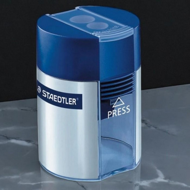 [3323]스테들러 연필깎이 2홀 학용품 입학준비 개학준비 초등학교 선물, 1개, 상세페이지 참조