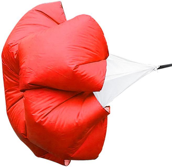 달리기 공기저항 낙하산 체육대회도구, 레드