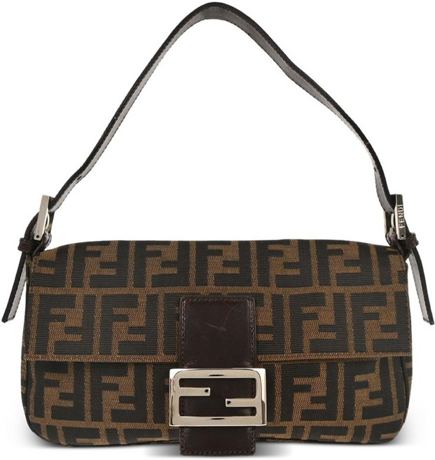 펜디 중고 2000 바게트 FF 모티프 토트 백