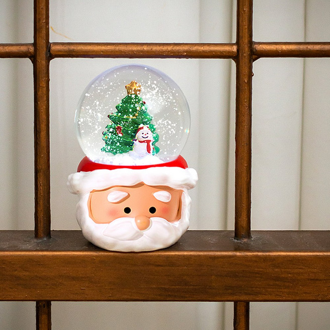 레토 크리스마스 산타 스노우볼 무드등 집들이 선물, 스노우볼 무드등 (트리) LCM-SG04O