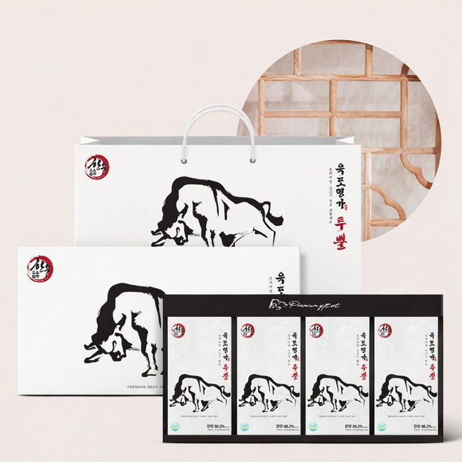 한우 육포명가 투뿔 1호 480g, 16개, 30g