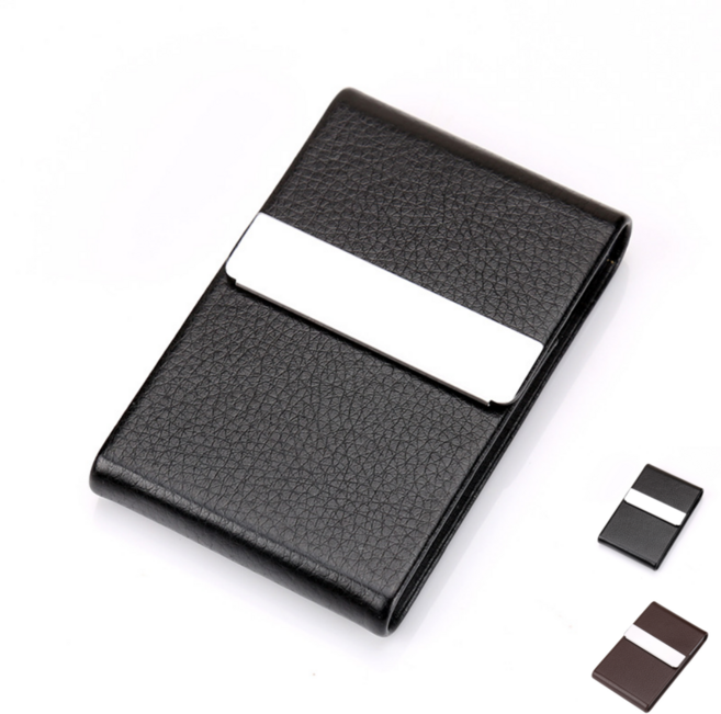 블룸온 비즈니스 세로 명함 케이스, 블랙, 1개