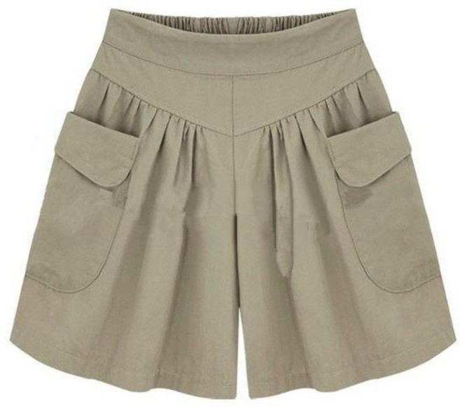 闊腿a字短褲 寬鬆休閒顯瘦夏季薄款女褲