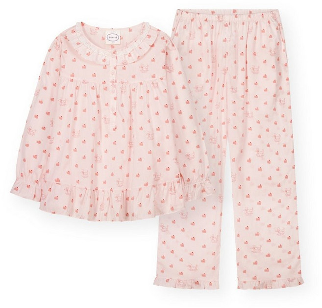 오르시떼 []여성 103 파티쉐까미유 긴소매 파자마 세트