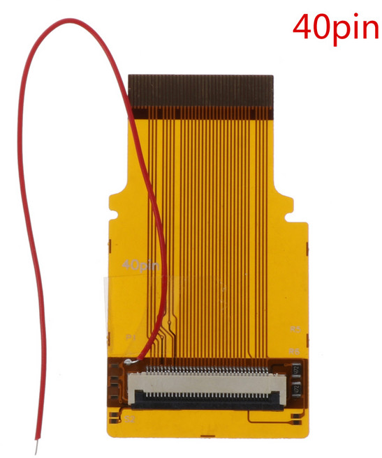 32pin/40 핀 모드 LCD 백라이트 케이블 리본 교체 GBA SP 백라이트 스크린 모드를위한 게임 보이 발전, 밝은 파란색, 40, 1개, 밝은 파란색