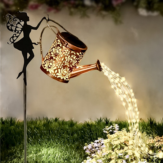 HK sell 루미벨 흐르는 물조리개 태양광 실외 조명, 요정