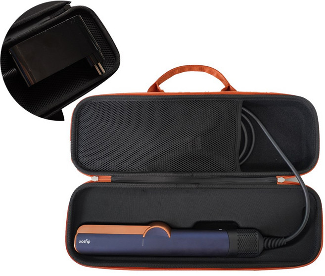 엠세일러 다이슨 에어스트레이트 파우치 케이스 가방 한국형 플러그 호환, 에어스트레이트 호환 파우치, 코퍼블랙