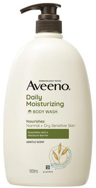 Aveeno 아비노 데일리 모이스처라이징 바디워시 바디클렌저 무향, 5개, 1L