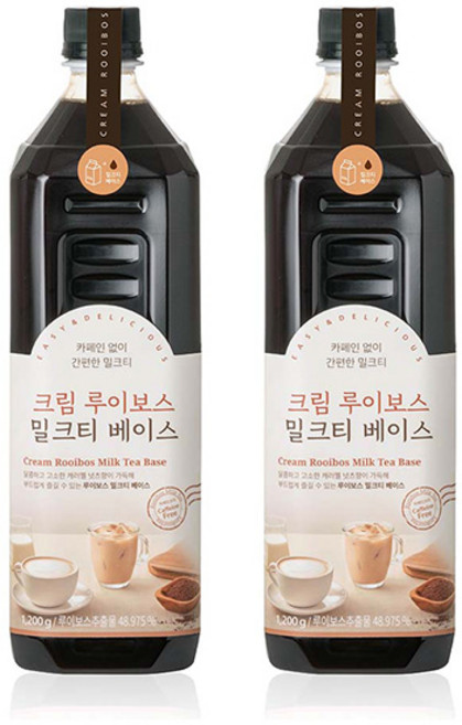 룩아워티 크림루이보스 밀크티 베이스 1000ml 2개세트, 2개, 1L