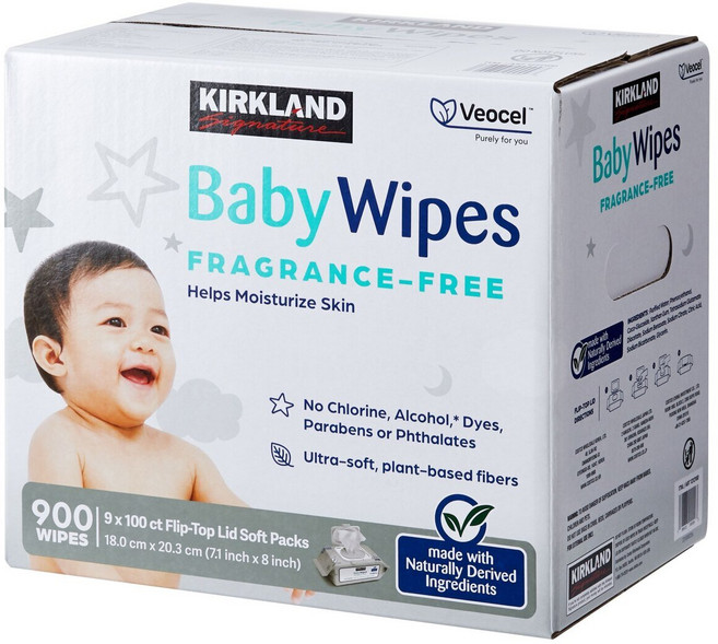 커클랜드 시그니춰 유아용 물티슈 100매 x 9팩, 1개, 100개입