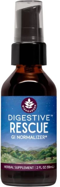 WishGarden Herbs Digestive Rescue GI Normalizer - All-Natural Herbal & Digestive Relief Tincture w, 2 Ounce (Pack of 1), Pump Top, 1개, 59ml - 쿠팡