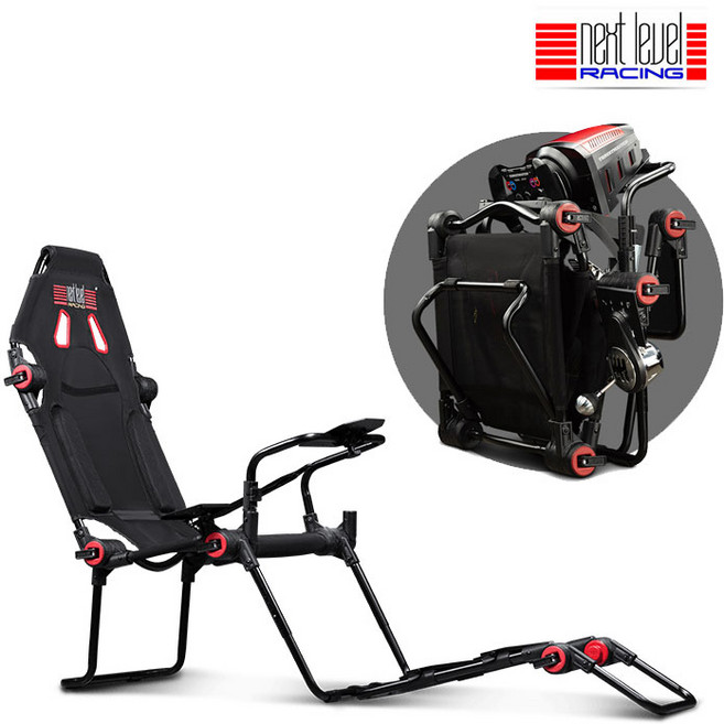 Next Level Racing 넥스트레벨 F-GT Lite 레이싱스탠드(레이싱휠거치대 시트 공식제품), Next Level Racing F-GT Lite, 1개