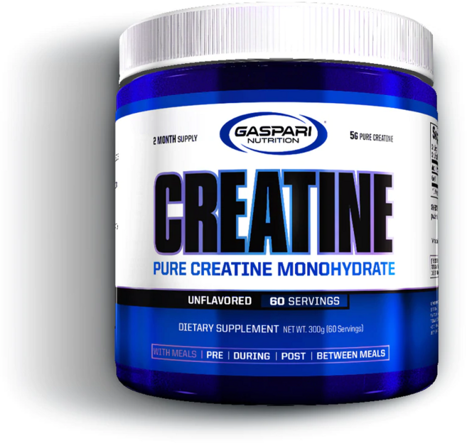 가스파리 크레아틴 모노하이드레이트 무맛 60서빙, 1개