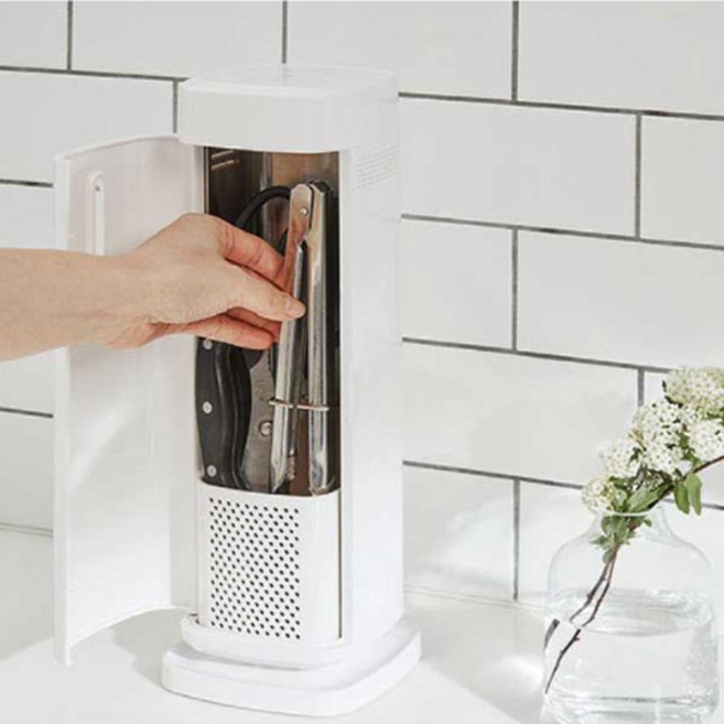 [슈퍼HOT][HANSSEM] 한샘 UV-C 열건조 수저 및 젓병 살균기 HAF-HS900WH, 단품