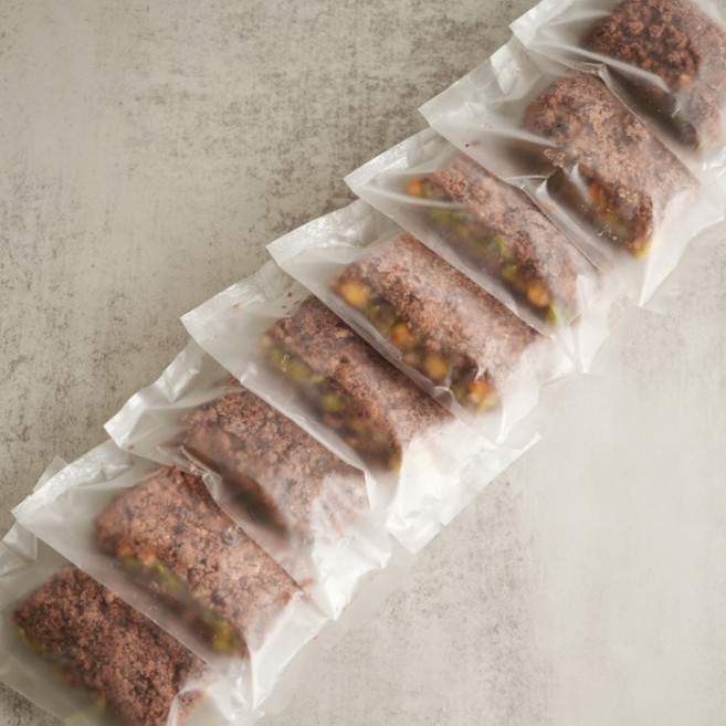 식사대용 개별포장 완두배기 찰 팥시루떡, 8개, 130g