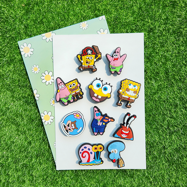 네모바지 바다친구들 파츠 세트 실내화 액세사리 꾸미기