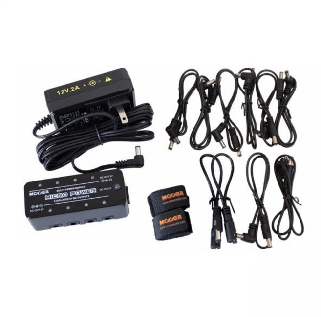 MOOER 마이크로 파워 페달 전원 공급 장치 DC 9V 페달용 8 절연 출력 풀 메탈 기타 액세서리, 03 Micro Power US, 1개