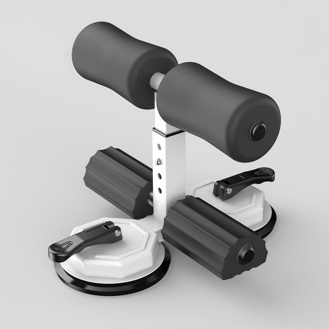 Neirny 윗몸일으키기 싯업 보드 복근 코어 각도 높이 조절 스트레칭 홈트 운동기구 크런치롤러 팔굽혀펴기 기구, 블랙