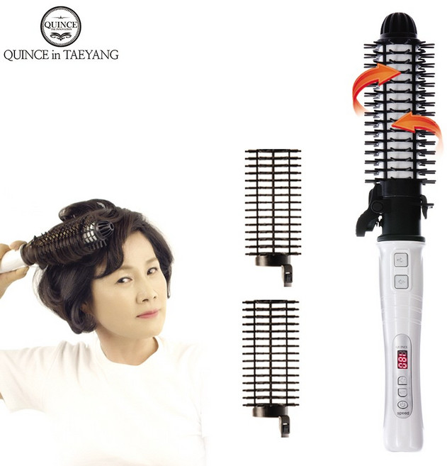 퀸스IN태양 오토롤링 브러쉬고데기 시즌1+헤어롤2개 자동회전 에어뽕 뿌리볼륨 볼륨웨이브 헤어롤탈착 봉고데기사용가능 해외겸용
