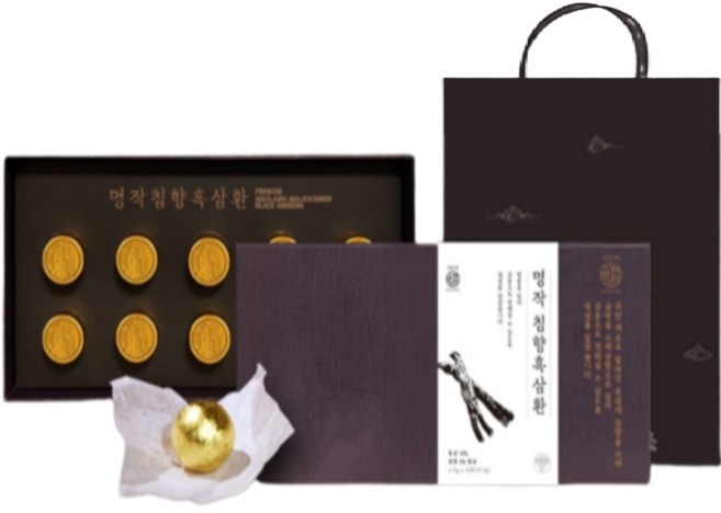명작침향흑삼환 +쇼핑백 37.5g, 1세트, 1개