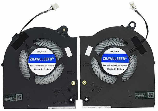 아마존평점4.5+ 미국출고 158505 ZHAWULEEFB Alienware M15 R5/R6 Ryzen 2021 시리즈 CPU+GPU 냉각 팬 12V 0.31A 3.72W