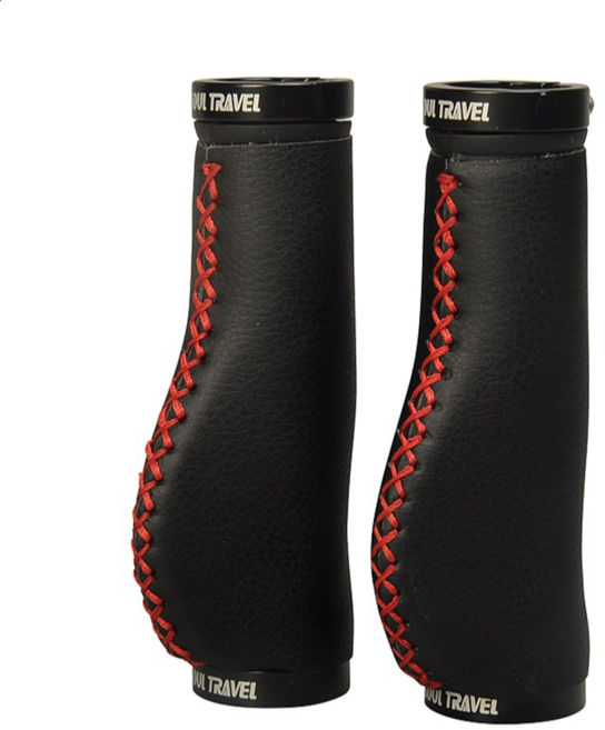 락모터스 전동킥보드 자전거 가죽 핸들 그립 손잡이 인조가죽 핸들그립 악세사리 부품 튜닝 용품, 레드스티치핸들그립, 1개