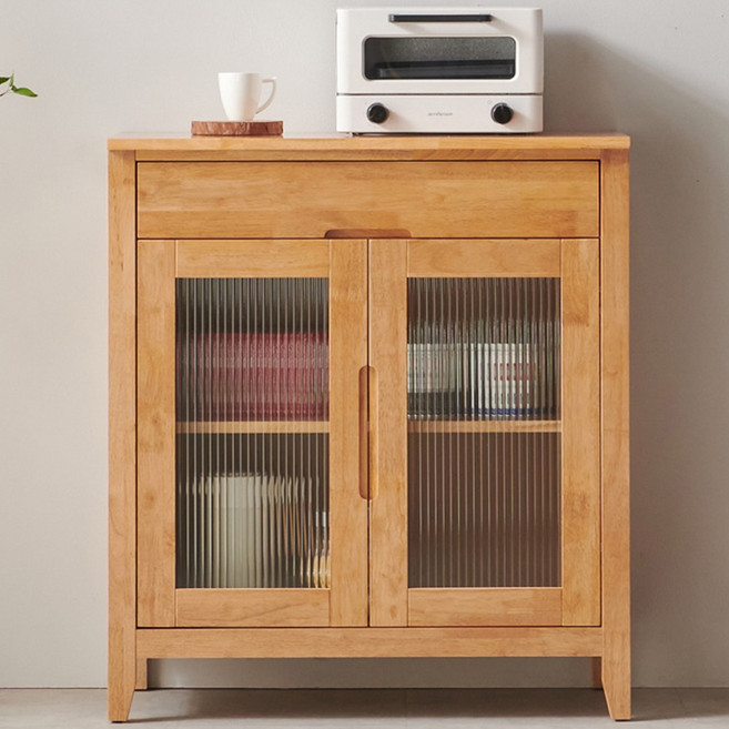 가구소점 브루네티 원목 홈카페 주방 수납장 830, 네추럴