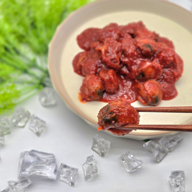 날치알 가리비 무침 밥도둑 반찬 술안주, 300g, 1개