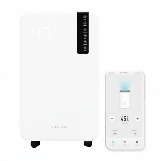 쿠잉전자 IoT 스마트 제습기 12L, DH-0712W