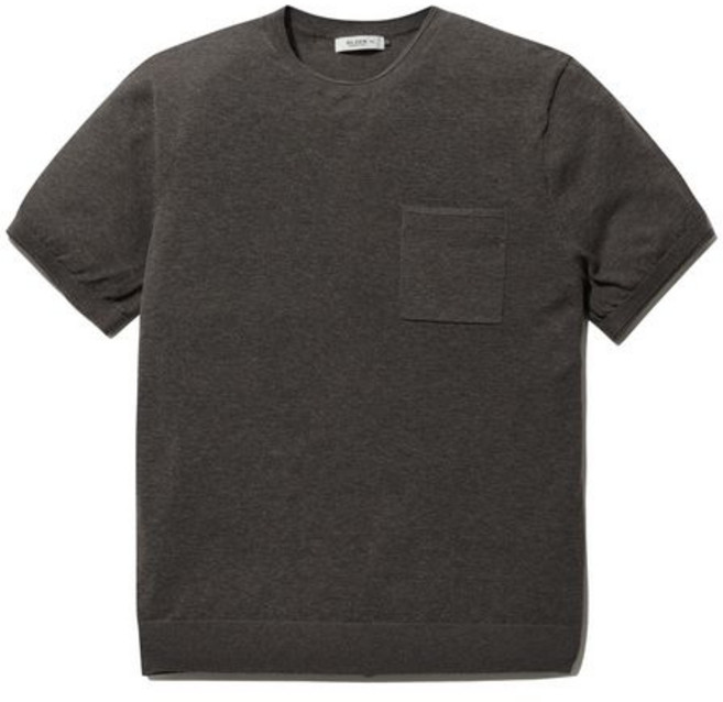 올젠 남성 솔리드 라운드 반팔티 ZBG2ER1203DGR