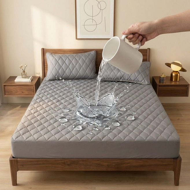 RUMER 슈퍼싱글 매트리스 커버 방수 침대 커버 SS 사계절 프리미엄 항균 알러지제어 밴드형 매트리스커버