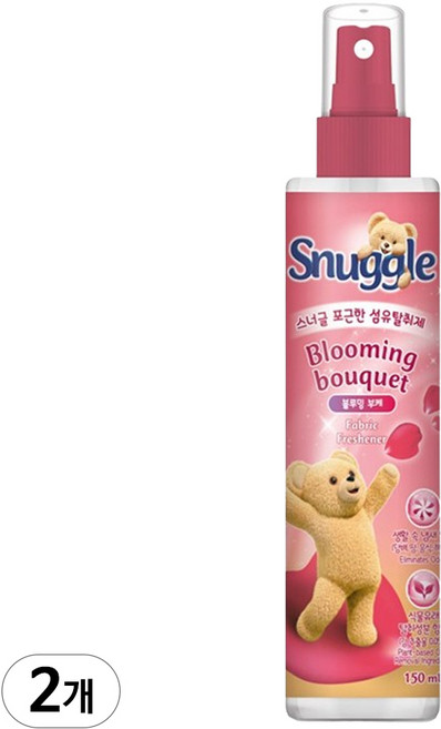 스너글 블루밍 부케 더블 소프트 섬유탈취제 본품, 150ml, 2개