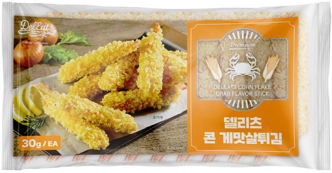 [오늘출발] 델리츠 콘게맛살튀김 20개 크런치 냉동 대게튀김, 600g, 1개