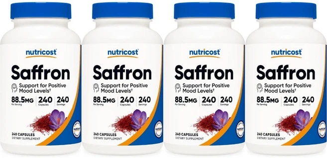 뉴트리코스트 사프란 88.5mg, 240정, 4개 - 쿠팡
