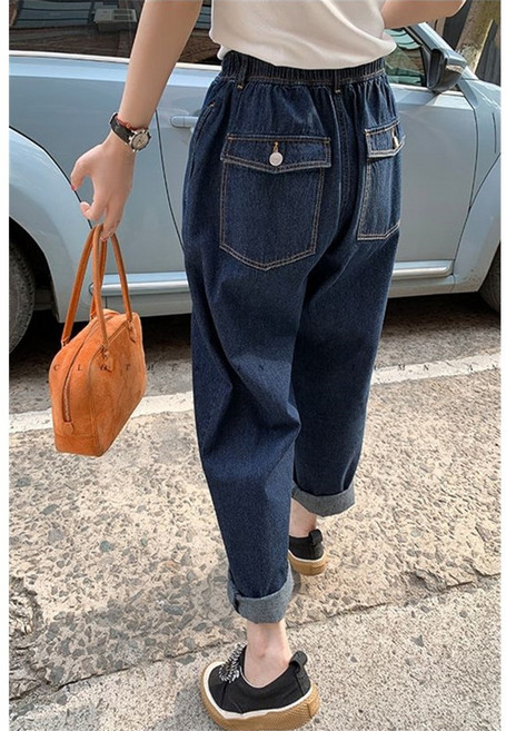 WUYUN 여자와이드청바지 여성배기청바지 D23651