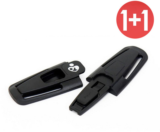 1+1 맘스밴드 유아 카시트 안전클립 벨트클립 고정벨트, 2개