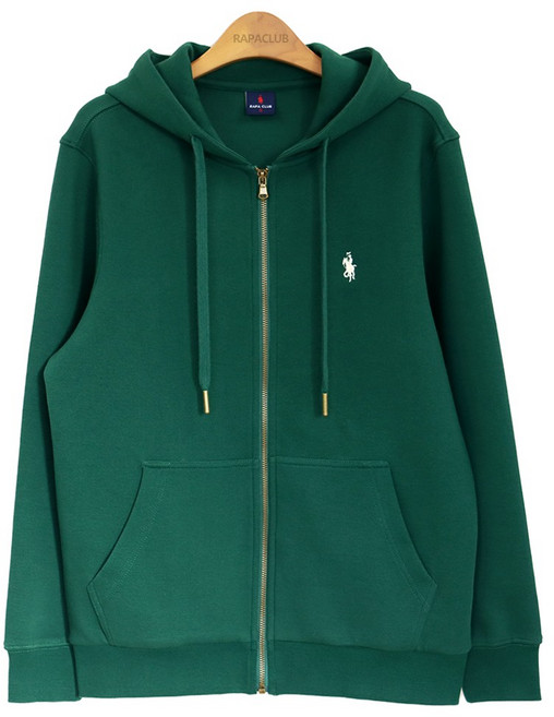 라파클럽 남녀공용 피케 집업 긴팔 후드 티셔츠