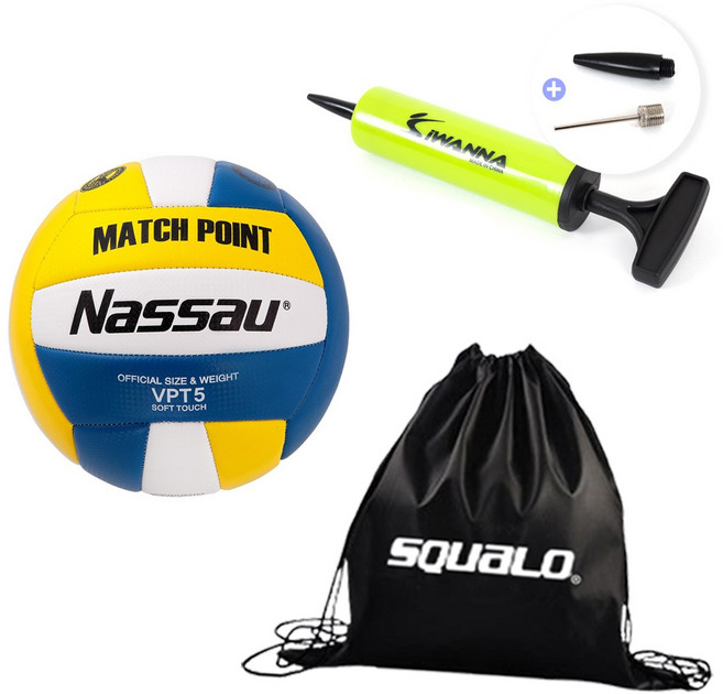 상세설명참조 [AHQ_2265752] 낫소 매치포인트 배구공(VPT-5) 5호 옐로우 스포츠용품 배구용품 배구공 배구 배구경기 배구연습 피구공 구기용품 스포츠 레져/구기 라켓스포츠/배구 피구 족구, VPT-5 + 스쿠알로 공가방 + 아이워너 펌프, 1개