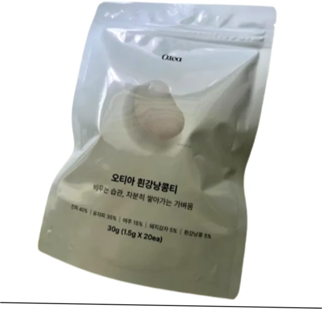 오티아 흰강낭콩티 롱티백 카페인zero 비타민c1포증정, 20개, 1.5g, 20개입 - 쿠팡