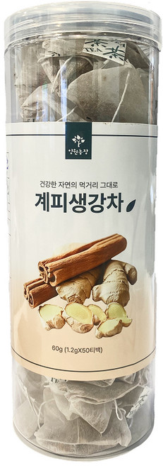 양원농장 더와이 원형통 계피생강차, 1개, 50개입, 1.2g