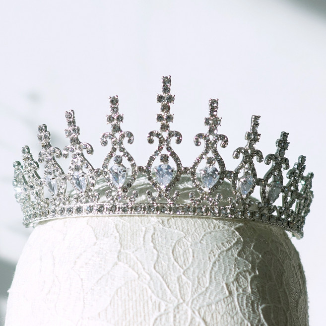 메리지엥 셀프 웨딩 티아라 왕관, 1개, 24. 다이앤