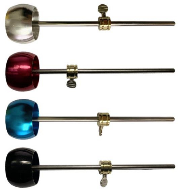 조정 가능한 베이스 드럼 페달 전문 교체용 내구성 좋은 베이스 드럼 페달 비터 알루미늄 합금 드러머 부품용, 03 빨간, 1개