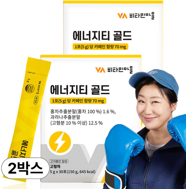 비타민마을 에너지티 골드 타우린 엘카르니틴 30p, 150g, 2개