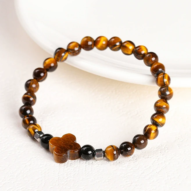 프리미엄 호안석팔찌 천연원석 호랑이눈 액막이 팔찌 염주