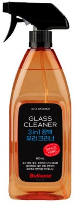 불스원490 3in1 장벽 유리크리너 세정제 발수 코팅제/유리/크리너/강력/유리창/세제/세척제/리필/창문/세정, 1개